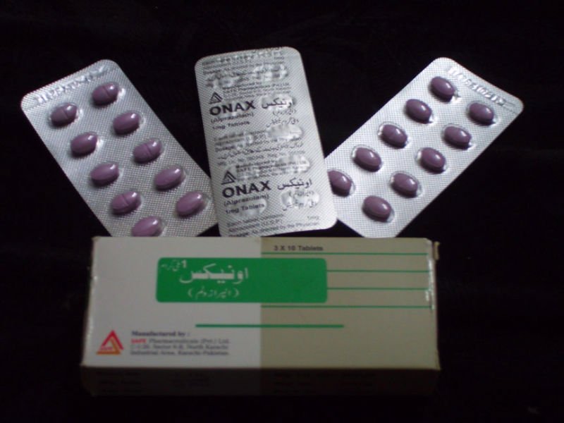 Onax(Xanax - Alprazolam)1mg, 30tabs, Safe-Pharma