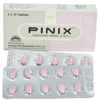 Pinix (Alprazolam) 1 mg, 30 tabs, Adamjee Pharma