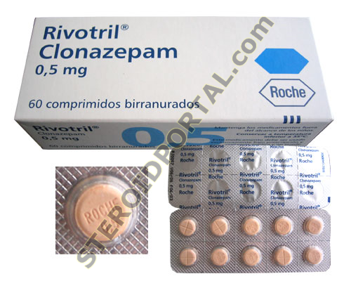 Rivotril® CLONAZEPAM 0.5 mg 60tabs, Roche