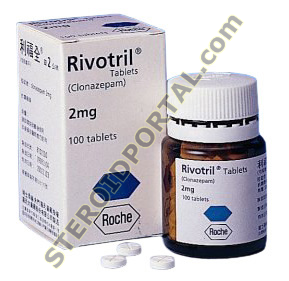 Rivotril CLONAZEPAM 2 mg, 100 tabs, Roche