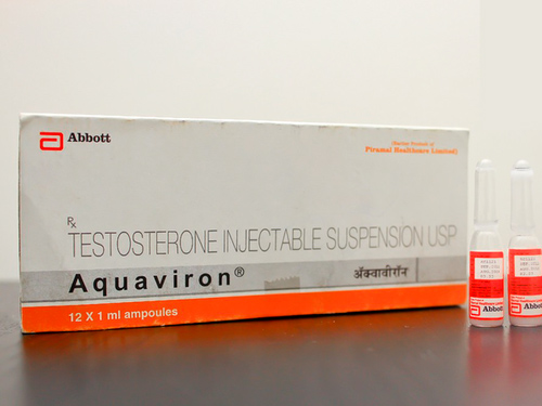 Aquaviron ® (Testosterone suspension) 25mg/ml, 1ml, 12amps, Abbott