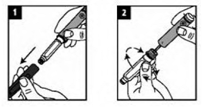 Loading the cartridge - Illustration