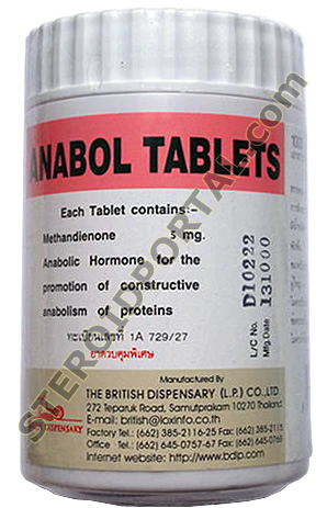 Anabol ® 5mg (Methandienone) British Dispensary