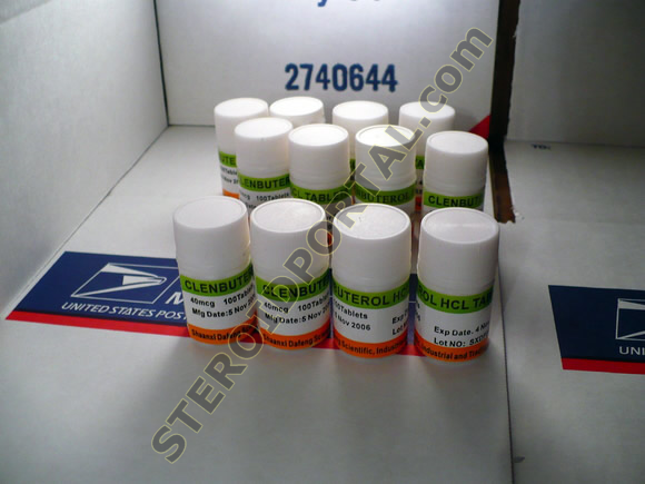 Clenbuterol® (Clenbuterol Hydrochloride) 40mcg, 100 Tablets, Shaanxi Dafreng
